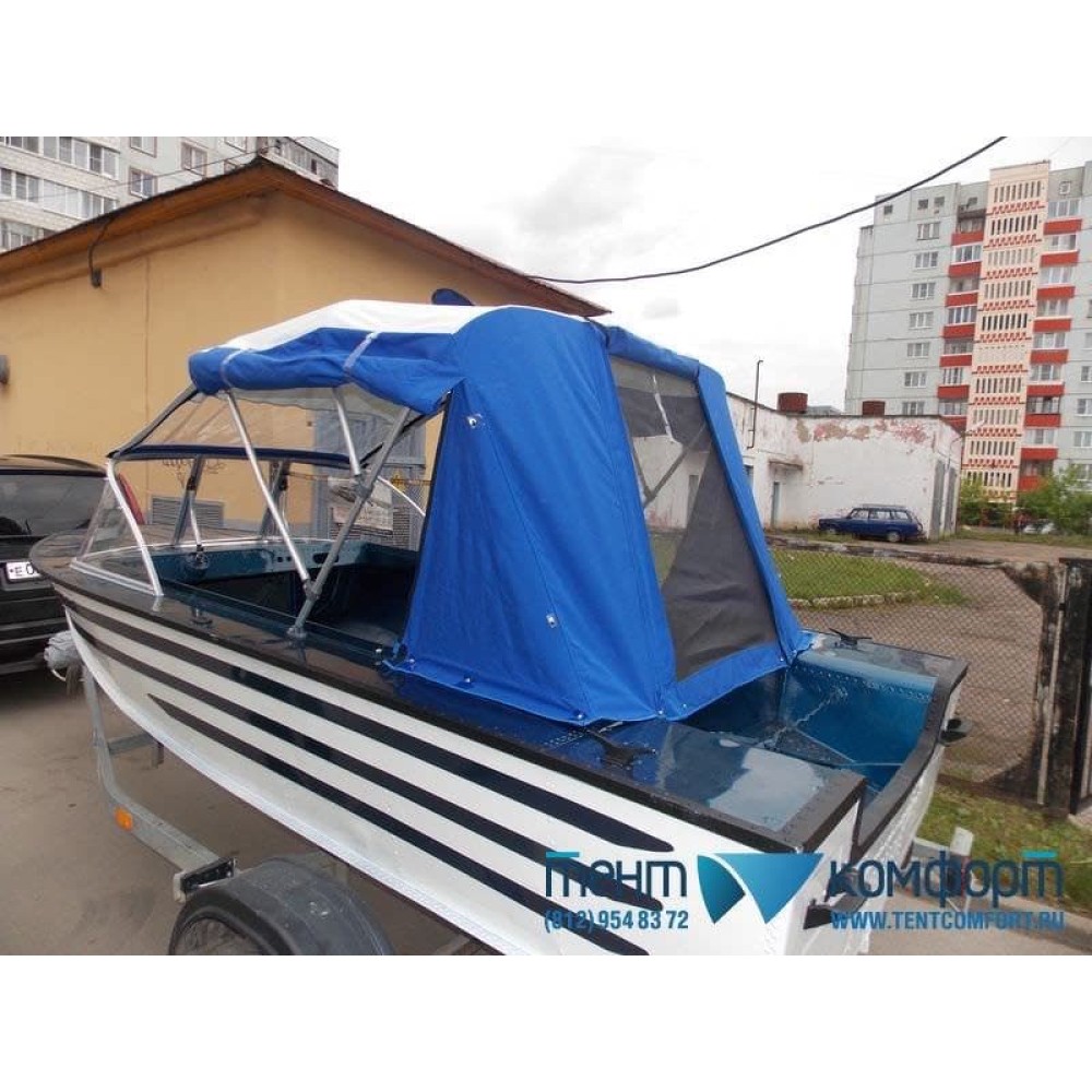 Трехопорные дуги для ходового тента на лодку Южанка-2