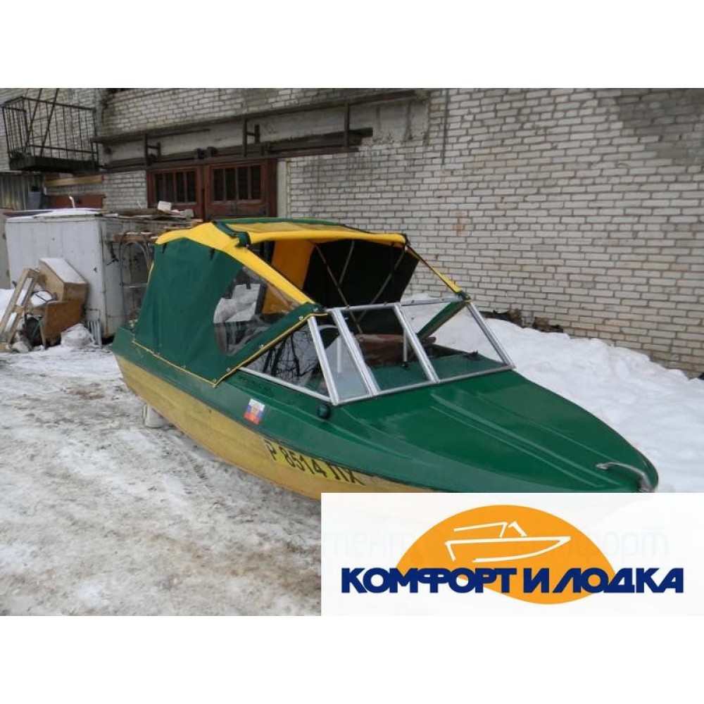 Ходовой тент для лодки Крым-М, модель «Рубка-НС»