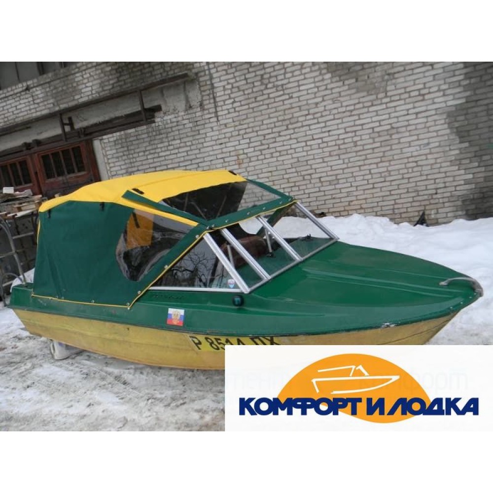 Ходовой тент для лодки Крым-М, модель «Рубка-НС»