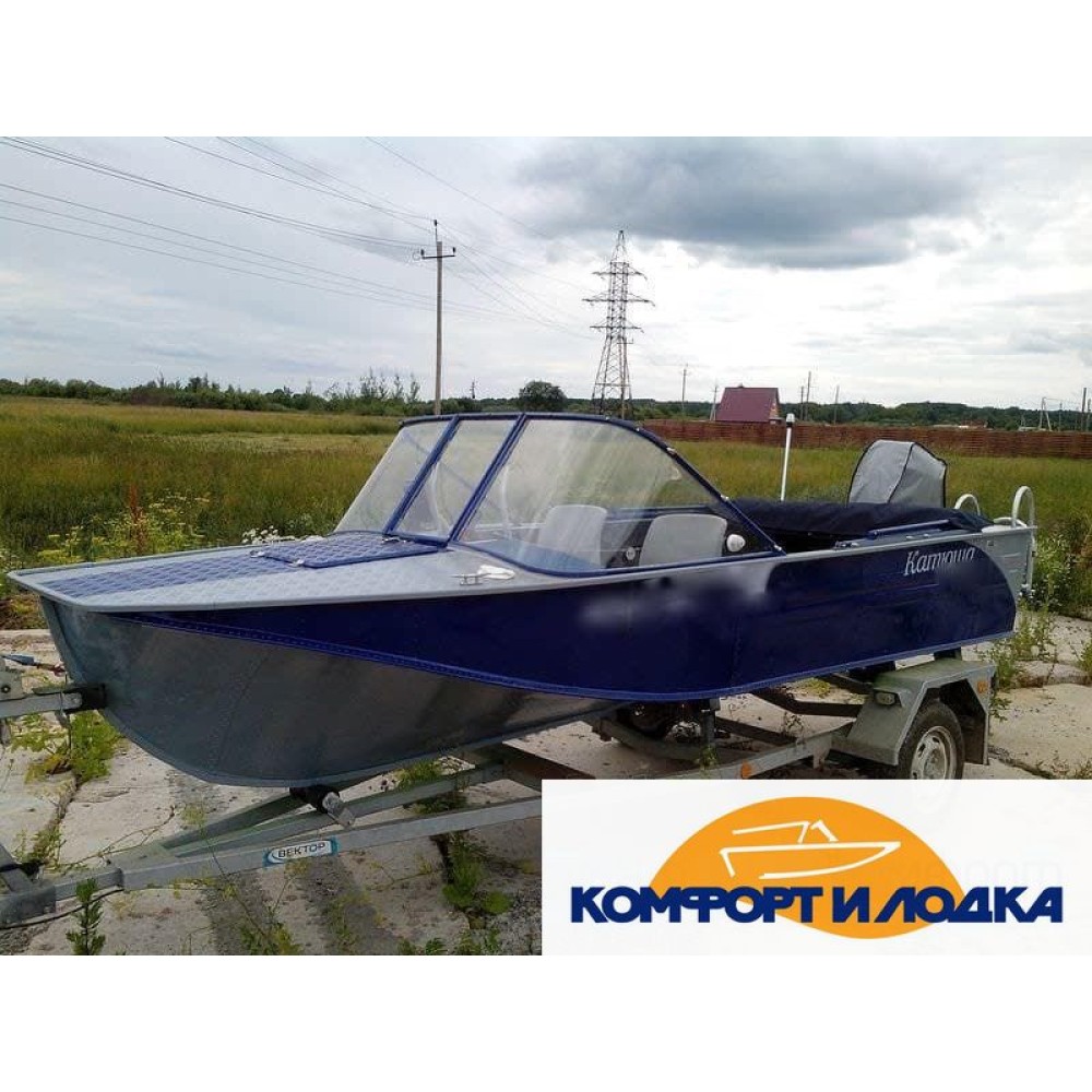 Ветровое стекло для лодки Воронеж, с калиткой для выхода на нос.