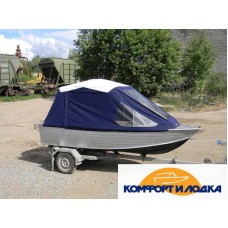 Тент для «Wellboat-42K» , ходовой, модель «Рубка-БС»