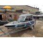 Тент для лодки Wellboat-41-4, ходовой, модель «Рубка-СТС»