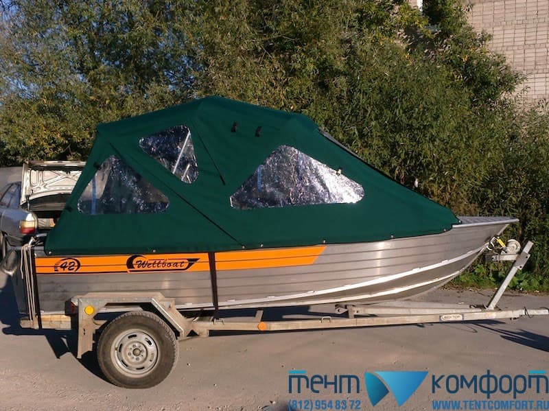 Тент для лодки с окнами